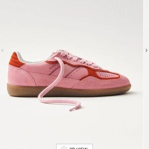 Alphas rife sea pink leather sneakers
